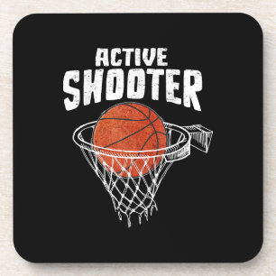 Dessous-de-verre Amoureux de basket-ball tireur actif Hommes Femmes