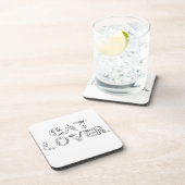 Dessous-de-verre Amoureux des chats dans la police Cat (Côté Droit)