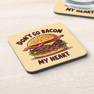 Dessous-de-verre Amusant Pun Alimentaire Bacon Lover Cheeseburger D