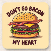 Dessous-de-verre Amusant Pun Alimentaire Bacon Lover Cheeseburger D (Devant)
