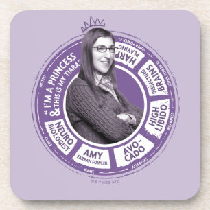 Dessous-de-verre Amy Farrah Fowler - Graphique d'informations