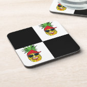 Dessous-de-verre Ananas au pirate drôle (Côté gauche)