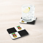 Dessous-de-verre Ananas au pirate drôle (Côté Droit)