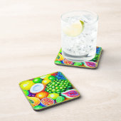 Dessous-de-verre Ananas et fruits tropicaux. Commandez dès maintena (Côté Droit)