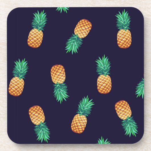 Dessous-de-verre Ananas sur la marine (Devant)