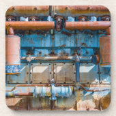 Dessous-de-verre Ancien et rouillé Atlas Impérial moteur diesel à I (Devant)