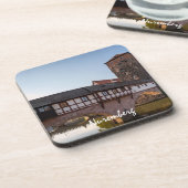 Dessous-de-verre Ancien pont médiéval à Nuremberg, Allemagne (Côté gauche)