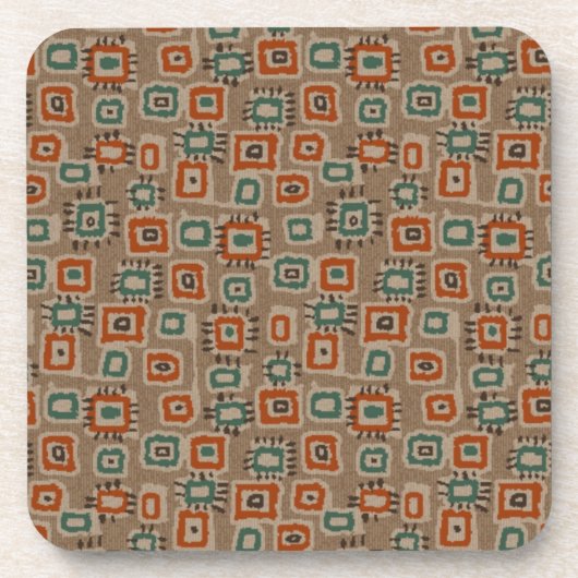 Dessous-de-verre Ancien tissu d'art Abstrait (Devant)