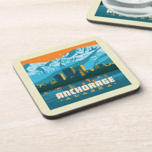 Dessous-de-verre Ancrage, Alaska (Côté gauche)