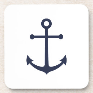 Dessous-de-verre Ancre bleue marine