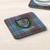 Dessous-de-verre Anderson Scottish Clan Tartan et Crest (Côté gauche)