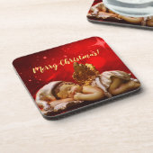 Dessous-de-verre Ange couchant Bébé Jésus Noël (Côté gauche)