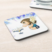 Dessous-de-verre Ange de Menorah (Côté gauche)