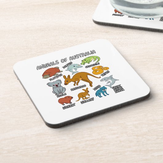 Dessous-de-verre Animaux D'Australie (Côté gauche)