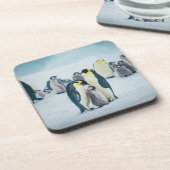 Dessous-de-verre Animaux de bébés cutest | Alimentation de pingouin (Côté gauche)