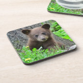 Dessous-de-verre Animaux de bébés cutest | Cube d'ours Brown (Côté gauche)