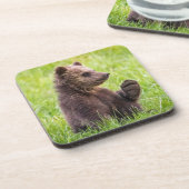 Dessous-de-verre Animaux de bébés cutest | Vague d'ours Brown (Côté gauche)