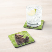 Dessous-de-verre Animaux de bébés cutest | Vague d'ours Brown (Côté Droit)