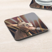 Dessous-de-verre Animaux de ferme âne chantant drôle (Côté gauche)