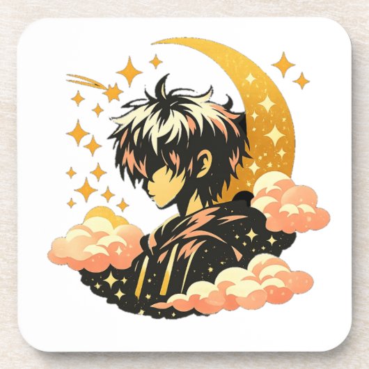 Dessous-de-verre Anime Moonlight – Hard Plastic Coaster (Devant)