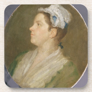 Dessous-de-verre Anne Hogarth (1701-71), c.1740 (huile sur toile)