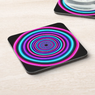 Dessous-de-verre Anneaux de vortex néon
