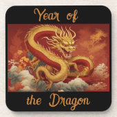 Dessous-de-verre Année de la couverture de boisson du dragon (Devant)