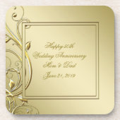 Dessous-de-verre Anniversaire de mariage d'or cinquantième de (Devant)