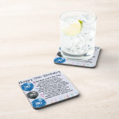 Dessous-de-verre Anniversaire de poème de frère 30ème (Côté Droit)