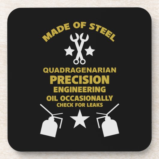 Dessous-de-verre Anniversaire quadragénaire (Devant)