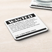 Dessous-de-verre Annonce Recherchée de génie mauvais (Côté gauche)