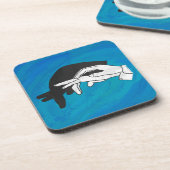 Dessous-de-verre Anteille Ombre Sur Bleu (Côté gauche)