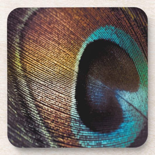 Dessous-de-verre Antique Hues Peacock Feather Eye (Devant)