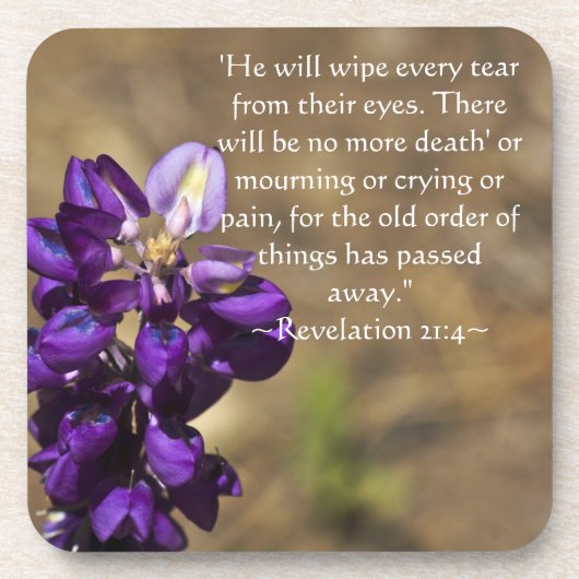 Dessous-de-verre Apocalypse 21:4 (Devant)