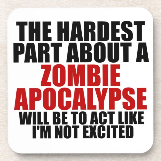 Dessous-de-verre Apocalypse de zombi (Devant)