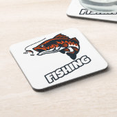 Dessous-de-verre appât de pêche (Côté gauche)