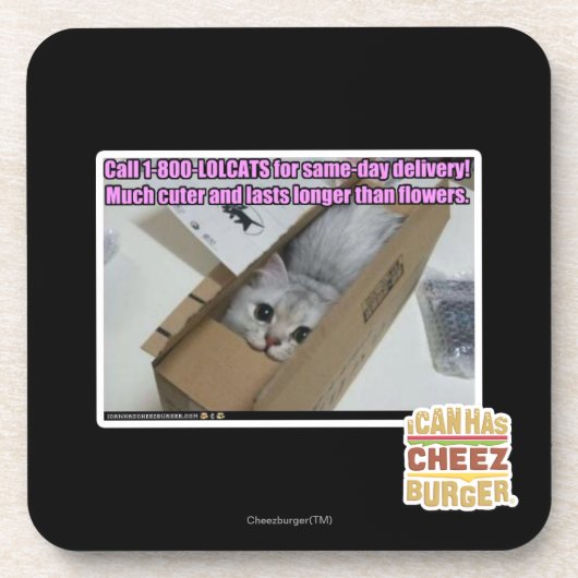 Dessous-de-verre Appel 1-800-LOLCATS (Devant)