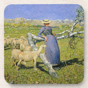 Dessous-de-verre Après-midi dans les Alpes, 1892 (huile sur la