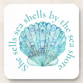 Dessous-de-verre Aqua Sea Shell (Devant)