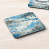 dessous de verre aquarelle abstrait (Côté gauche)