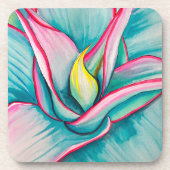 Dessous-de-verre Aquarelle agave succulente art  (Devant)