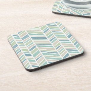 Dessous-de-verre Aquarelle Araignée, Bleu, Menthe, Beige