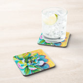 Dessous-de-verre Aquarelle botanique succulent (Côté Droit)