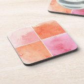 Dessous-de-verre aquarelle colorée (Côté gauche)