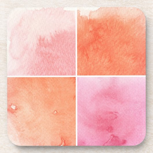 Dessous-de-verre aquarelle colorée (Devant)