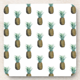 Dessous-de-verre Aquarelle d'ananas tropical