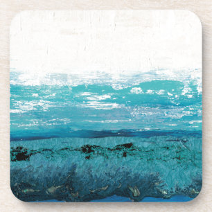 Dessous-de-verre Aquarelle de bleu de saphir