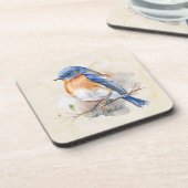 Dessous-de-verre Aquarelle de bleuet oriental adorable (Côté gauche)