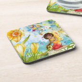 Dessous-de-verre Aquarelle de fée illustration fantaisie (Côté gauche)