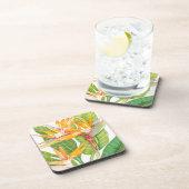 Dessous-de-verre Aquarelle de fleurs exotiques (Côté Droit)